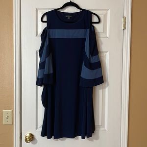 Cold Shoulder Navy Blue Dress Size Large